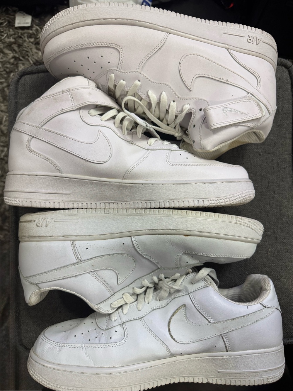 Nike Air Force 1 Size 12 Mid & Low 2 Pair